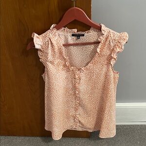 Staccato Ruffled Peach Blouse